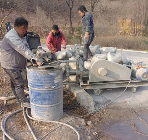 祁门路面下沉注浆